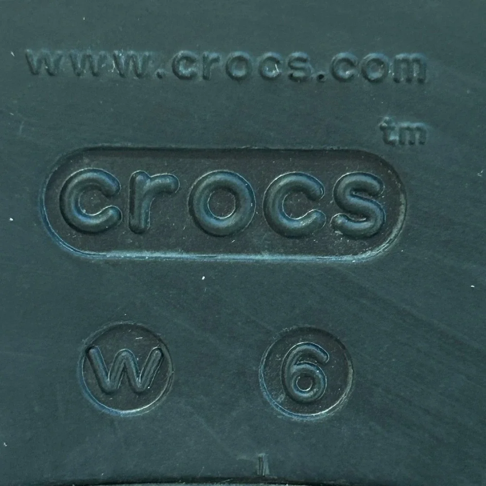 Crocs Brooklyn Low Wedge Sandals Black Platform Slide LiteRide Womens Size 6